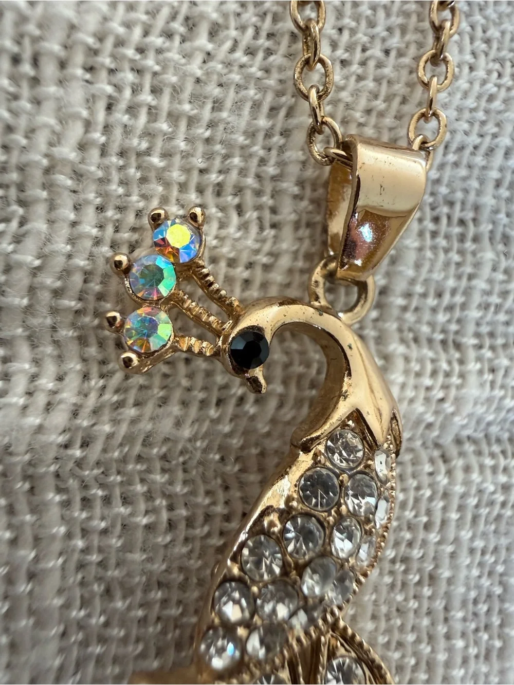 Sparkling Peacock Statement Necklace 🦚✨